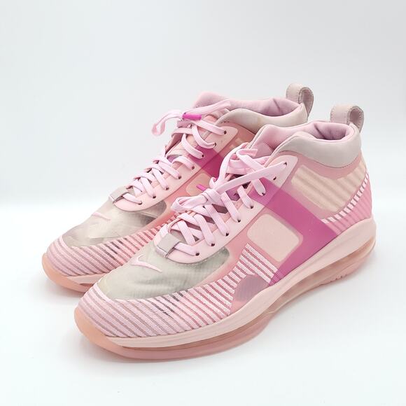 NIKE AQ0114-600 LeBron X JE Icon QS John Elliott pink men's size 9.5
